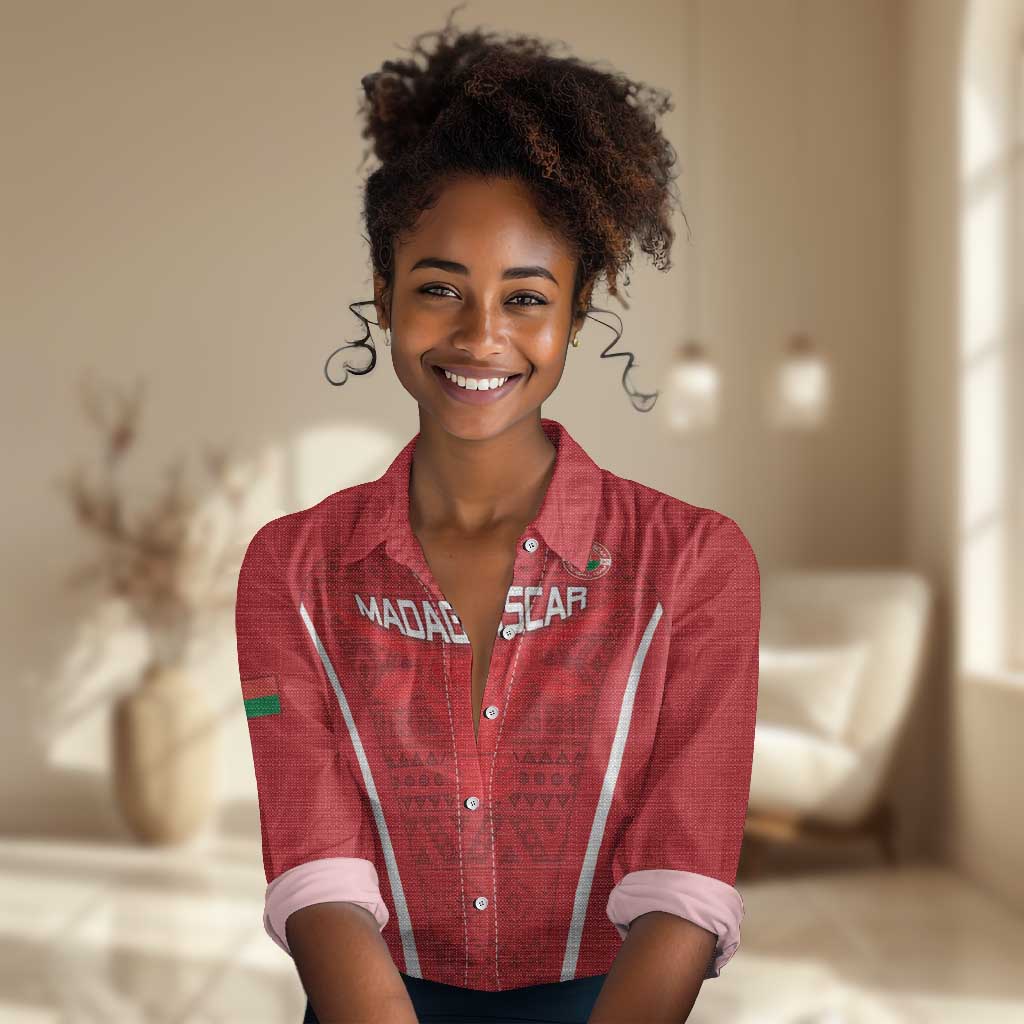Custom Madagascar Football Women Casual Shirt Go Champions
