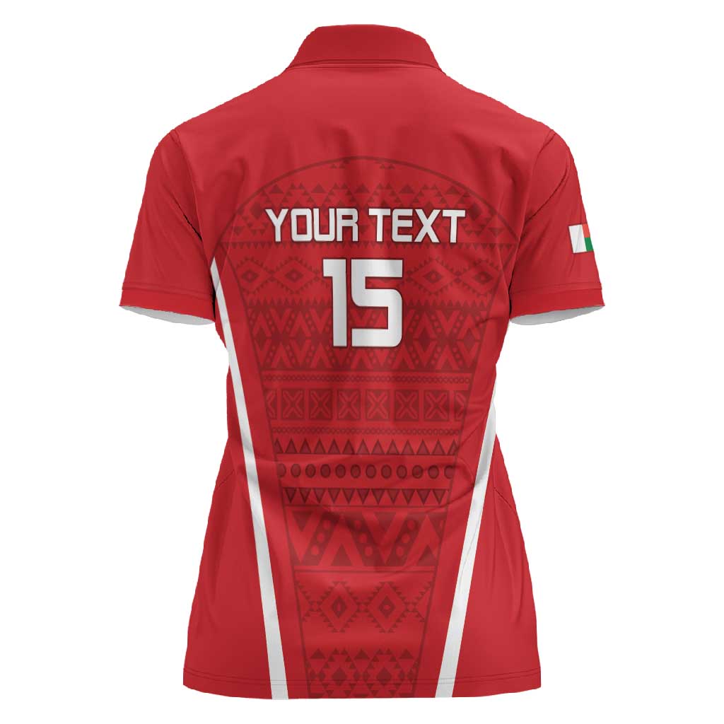 Custom Madagascar Football Women Polo Shirt Go Champions