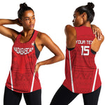 Custom Madagascar Football Women Racerback Tank Go Champions