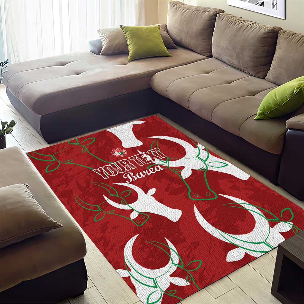 Custom Madagascar Football Area Rug Allez Barea