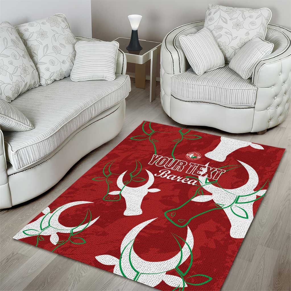 Custom Madagascar Football Area Rug Allez Barea