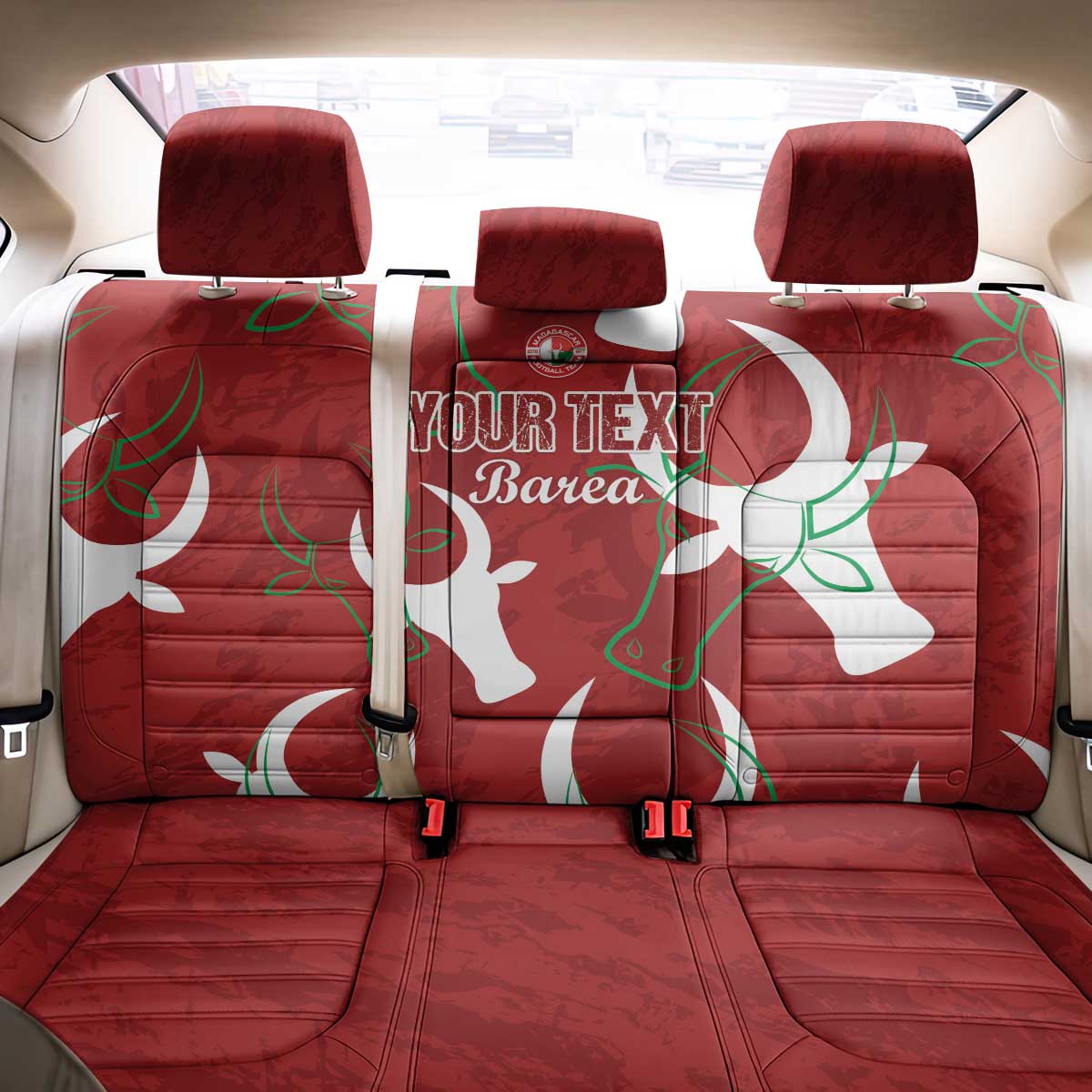 Custom Madagascar Football Back Car Seat Cover Allez Barea