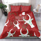 Custom Madagascar Football Bedding Set Allez Barea
