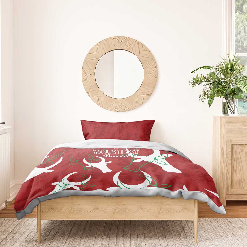 Custom Madagascar Football Bedding Set Allez Barea