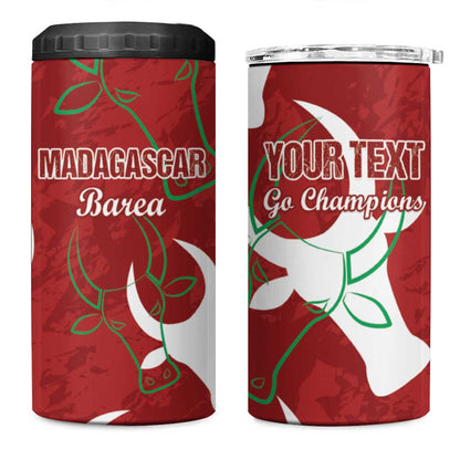 Custom Madagascar Football 4 in 1 Can Cooler Tumbler Allez Barea