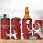 Custom Madagascar Football 4 in 1 Can Cooler Tumbler Allez Barea