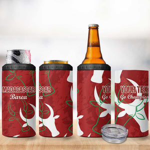 Custom Madagascar Football 4 in 1 Can Cooler Tumbler Allez Barea
