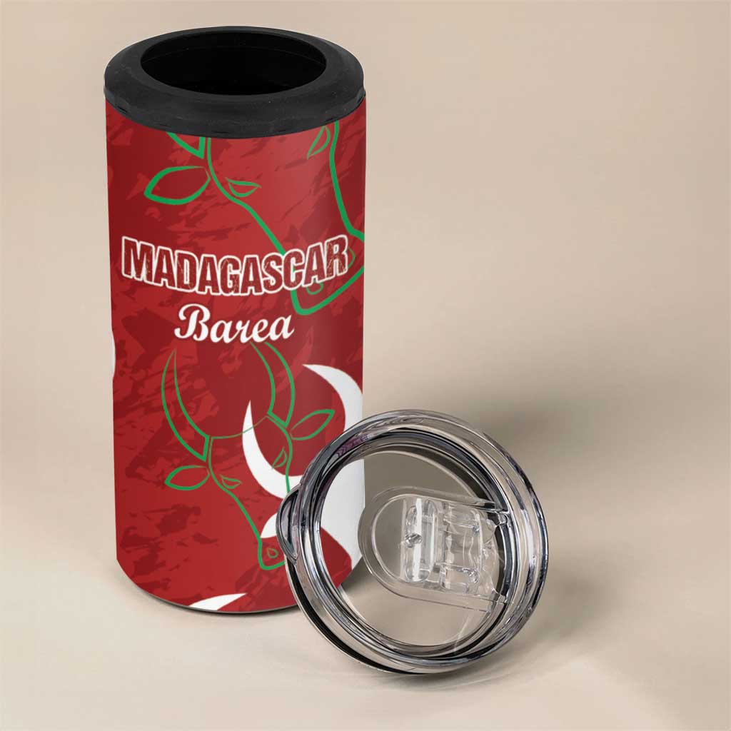 Custom Madagascar Football 4 in 1 Can Cooler Tumbler Allez Barea