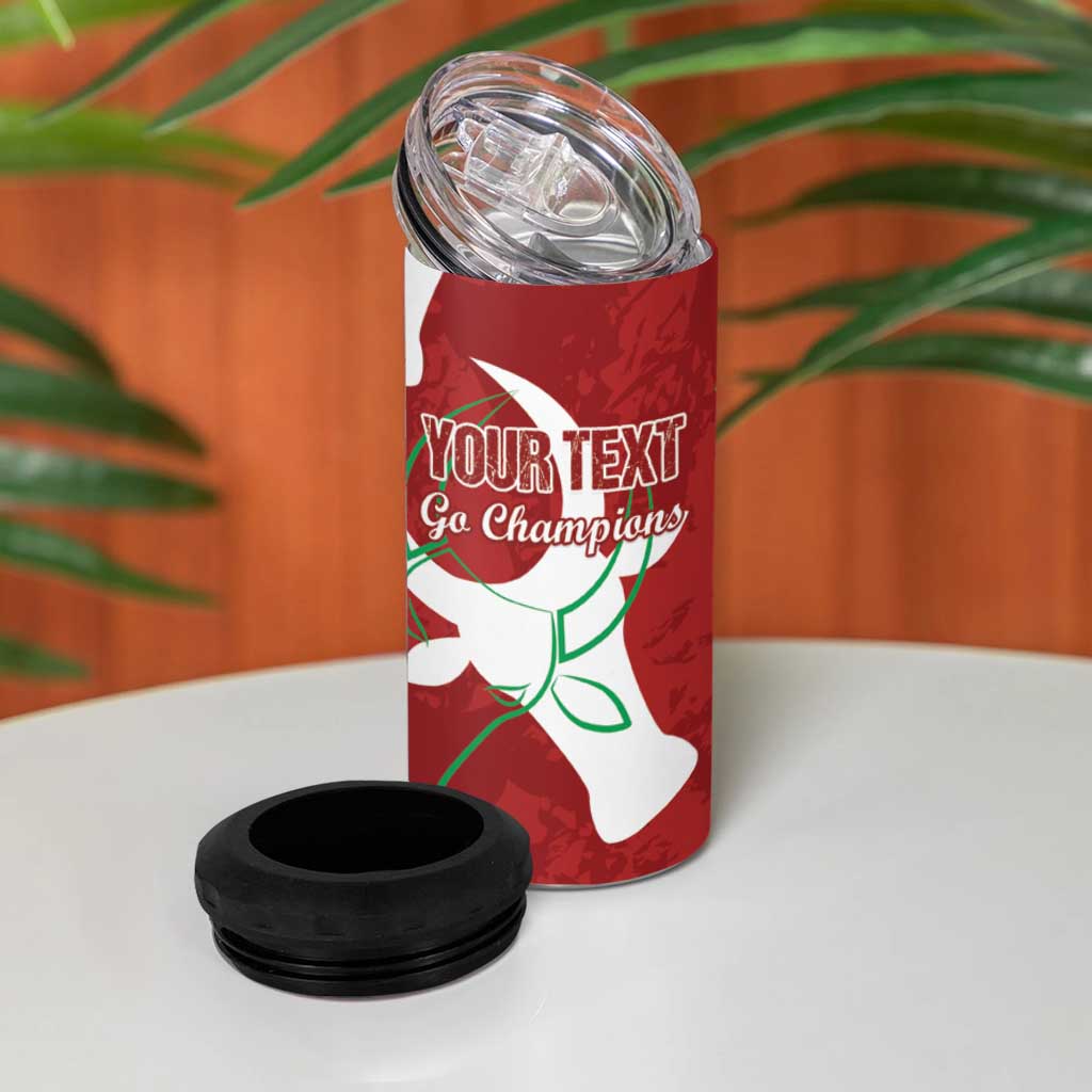 Custom Madagascar Football 4 in 1 Can Cooler Tumbler Allez Barea