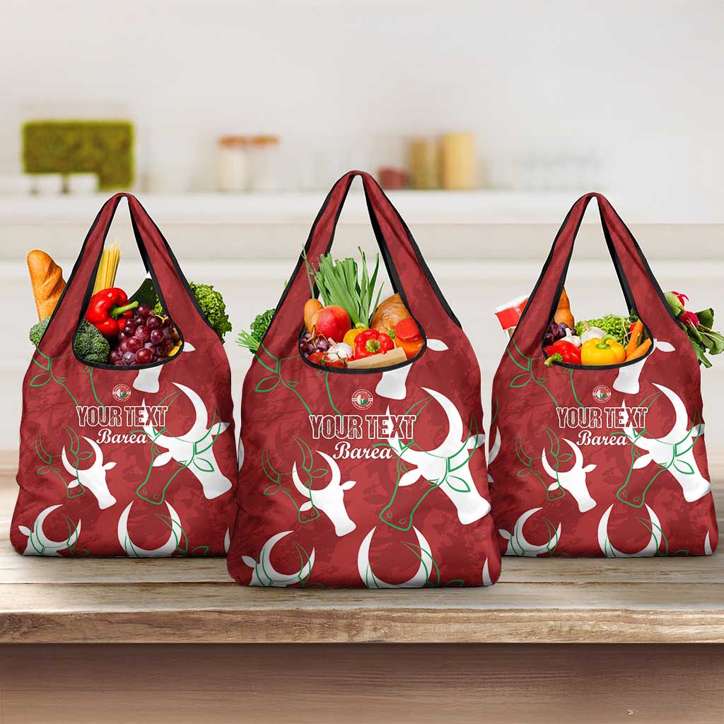 Custom Madagascar Football Grocery Bag Allez Barea