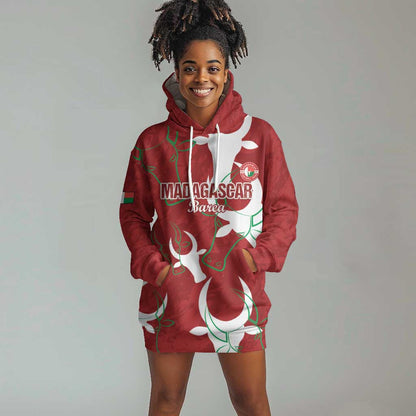 Custom Madagascar Football Hoodie Dress Allez Barea