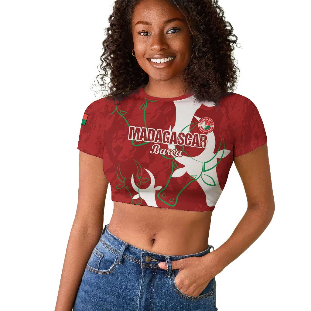 Custom Madagascar Football Raglan Cropped T shirt Allez Barea