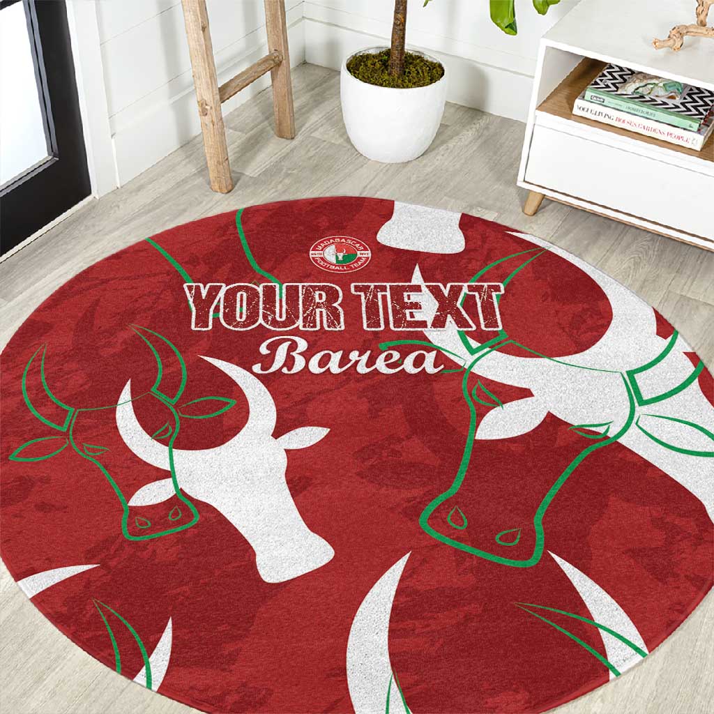 Custom Madagascar Football Round Carpet Allez Barea