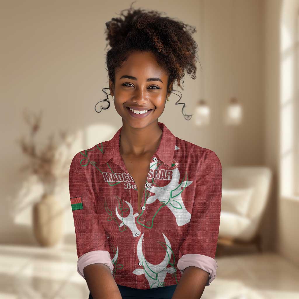 Custom Madagascar Football Women Casual Shirt Allez Barea