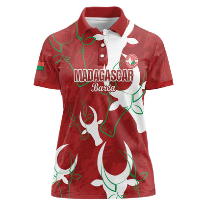 Custom Madagascar Football Women Polo Shirt Allez Barea