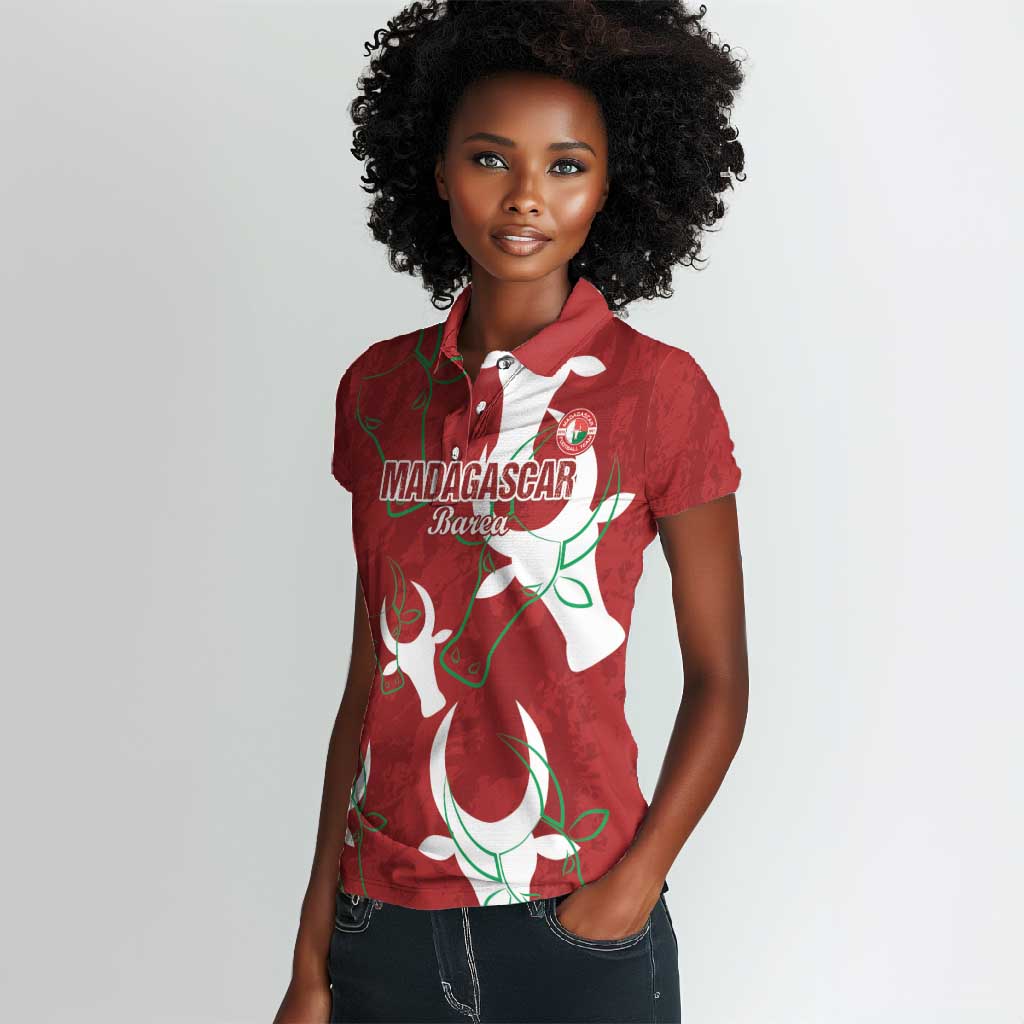 Custom Madagascar Football Women Polo Shirt Allez Barea