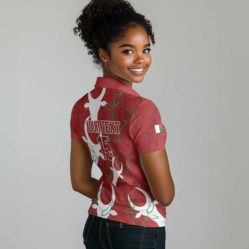 Custom Madagascar Football Women Polo Shirt Allez Barea