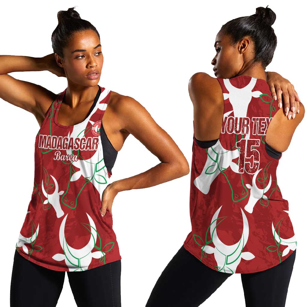 Custom Madagascar Football Women Racerback Tank Allez Barea