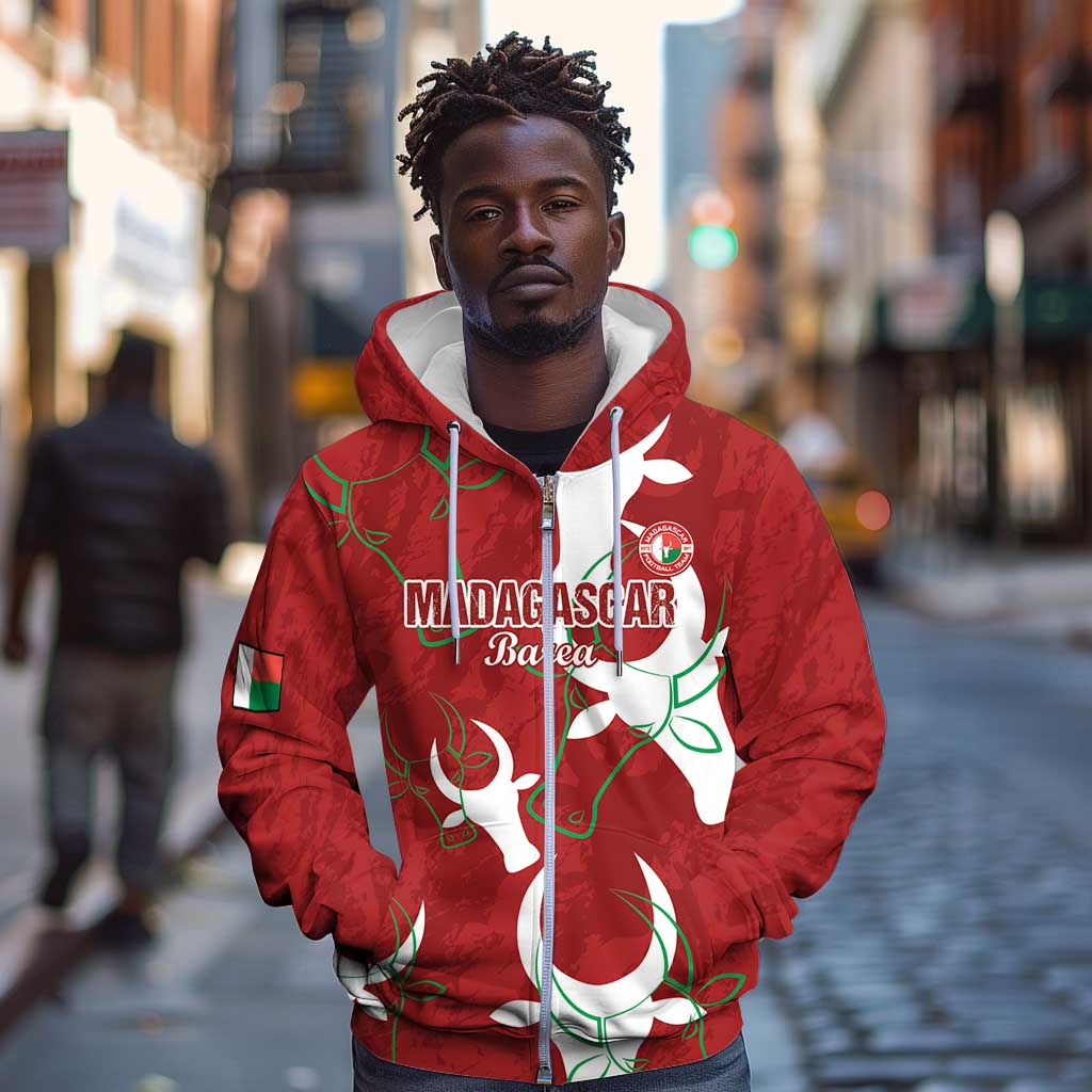 Custom Madagascar Football Zip Hoodie Allez Barea
