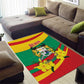 Happy Benin National Day Area Rug Fraternite Justice Travail