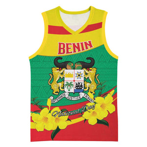 Personalized Happy Benin National Day Basketball Jersey Fraternite Justice Travail - African Pride