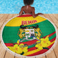 Happy Benin National Day Beach Blanket Fraternite Justice Travail