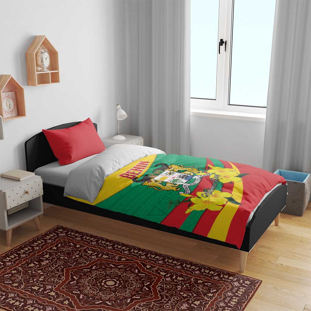Happy Benin National Day Bedding Set Fraternite Justice Travail