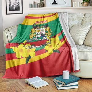 Happy Benin National Day Blanket Fraternite Justice Travail