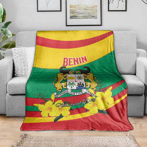 Happy Benin National Day Blanket Fraternite Justice Travail