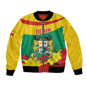 Personalized Happy Benin National Day Bomber Jacket Fraternite Justice Travail