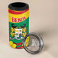 Personalized Happy Benin National Day 4 in 1 Can Cooler Tumbler Fraternite Justice Travail