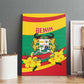 Happy Benin National Day Canvas Wall Art Fraternite Justice Travail