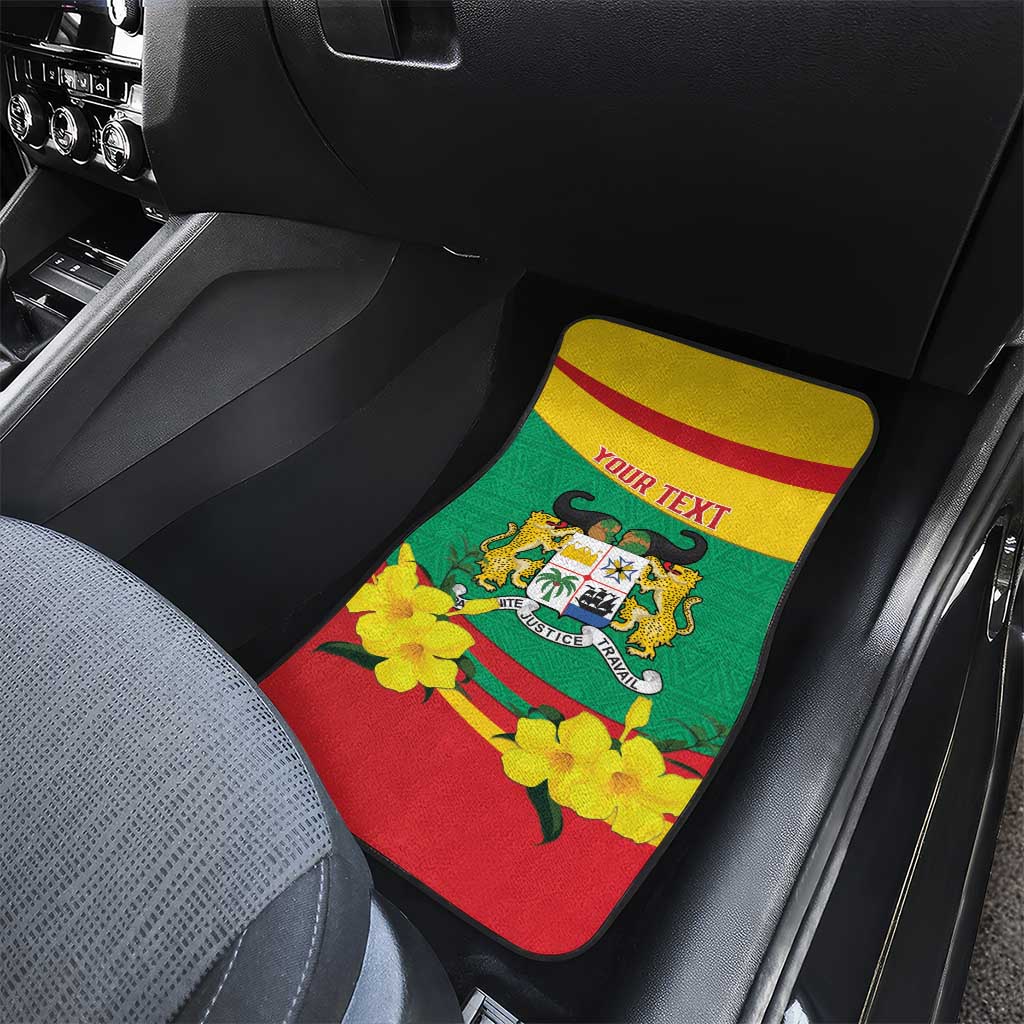 Happy Benin National Day Car Mats Fraternite Justice Travail