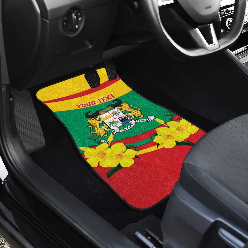 Happy Benin National Day Car Mats Fraternite Justice Travail