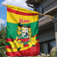 Happy Benin National Day Garden Flag Fraternite Justice Travail