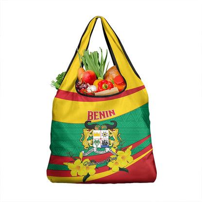 Happy Benin National Day Grocery Bag Fraternite Justice Travail