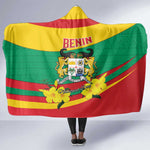 Happy Benin National Day Hooded Blanket Fraternite Justice Travail