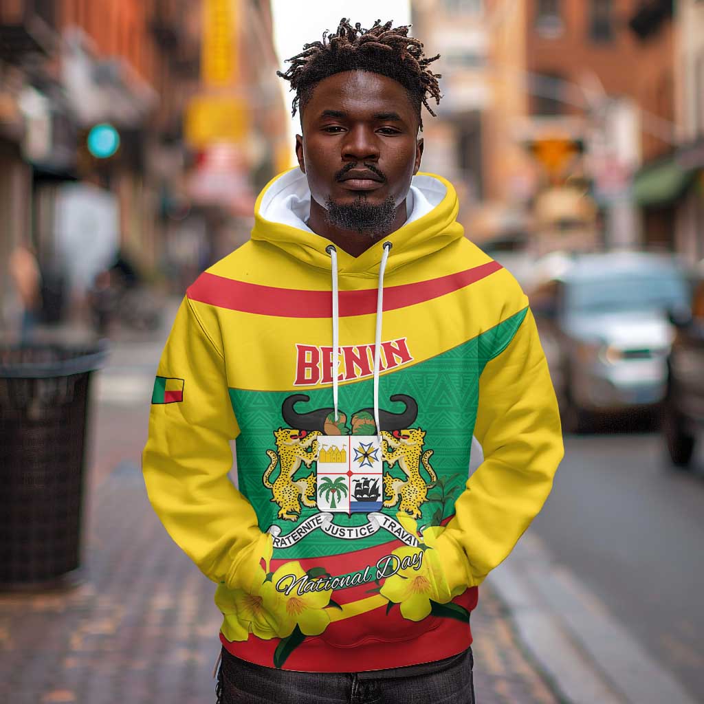 Personalized Happy Benin National Day Hoodie Fraternite Justice Travail