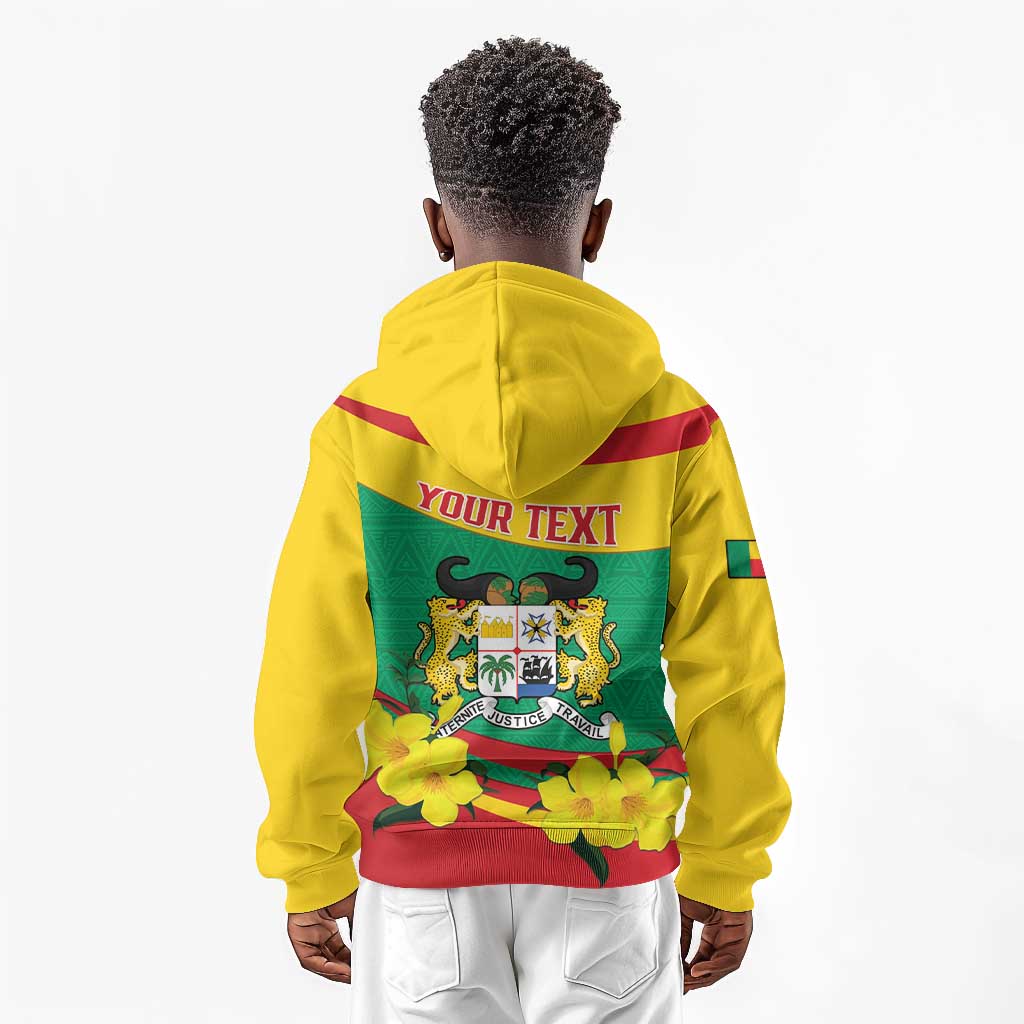 Personalized Happy Benin National Day Kid Hoodie Fraternite Justice Travail
