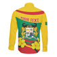 Personalized Happy Benin National Day Long Sleeve Button Shirt Fraternite Justice Travail