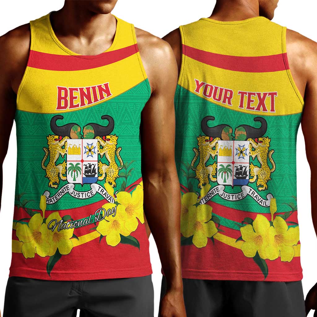 Personalized Happy Benin National Day Men Tank Top Fraternite Justice Travail