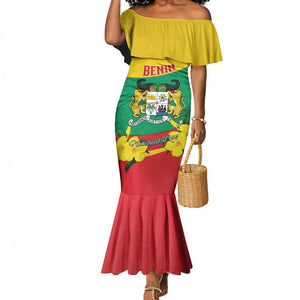 Personalized Happy Benin National Day Mermaid Dress Fraternite Justice Travail