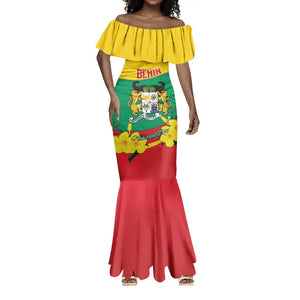 Personalized Happy Benin National Day Mermaid Dress Fraternite Justice Travail