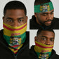 Happy Benin National Day Neck Gaiter Fraternite Justice Travail - African Pride