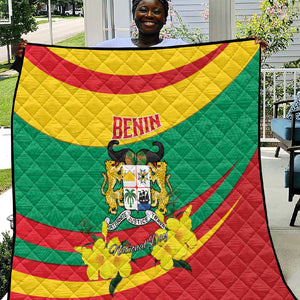 Happy Benin National Day Quilt Fraternite Justice Travail