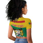 Personalized Happy Benin National Day Raglan Cropped T shirt Fraternite Justice Travail