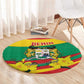 Happy Benin National Day Round Carpet Fraternite Justice Travail