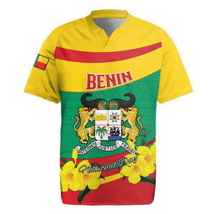 Personalized Happy Benin National Day Rugby Jersey Fraternite Justice Travail
