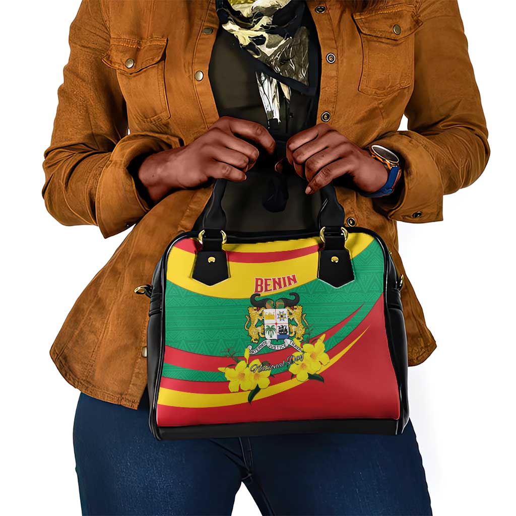 Happy Benin National Day Shoulder Handbag Fraternite Justice Travail