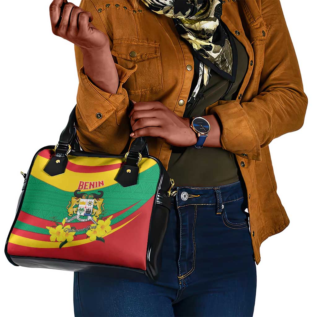 Happy Benin National Day Shoulder Handbag Fraternite Justice Travail